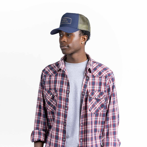 Pistil Quincy Trucker Hat (Mens) Grey