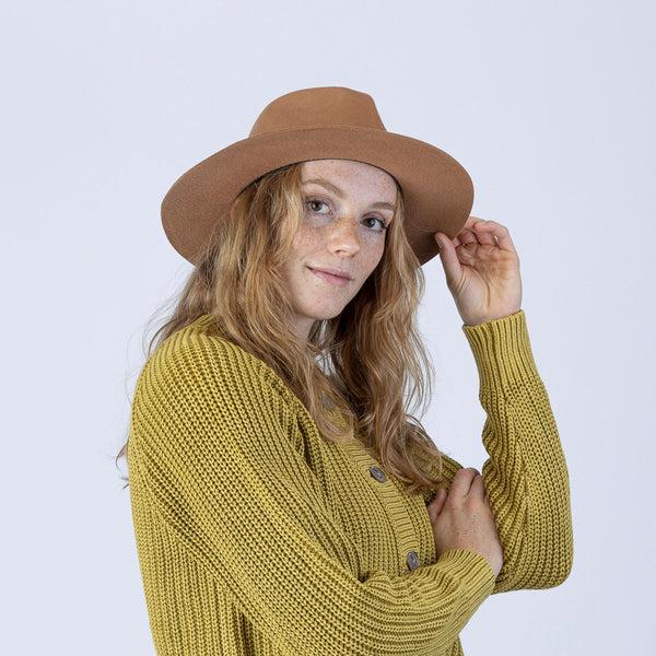 Pistil Soho Wide Brim Hat Brown