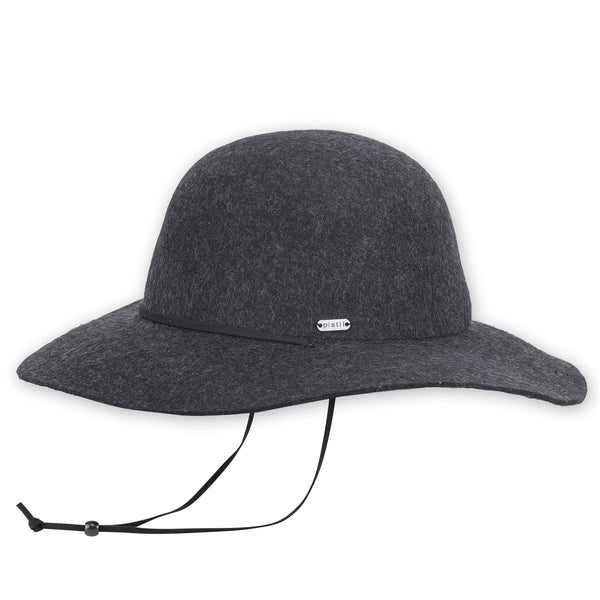pistil Tegan Wide Brim Hat Dark Charcoal