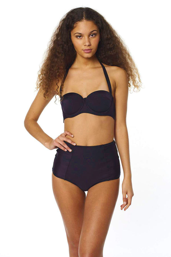 Pistol Panties Frankie High-Waist Black Bikini Brief