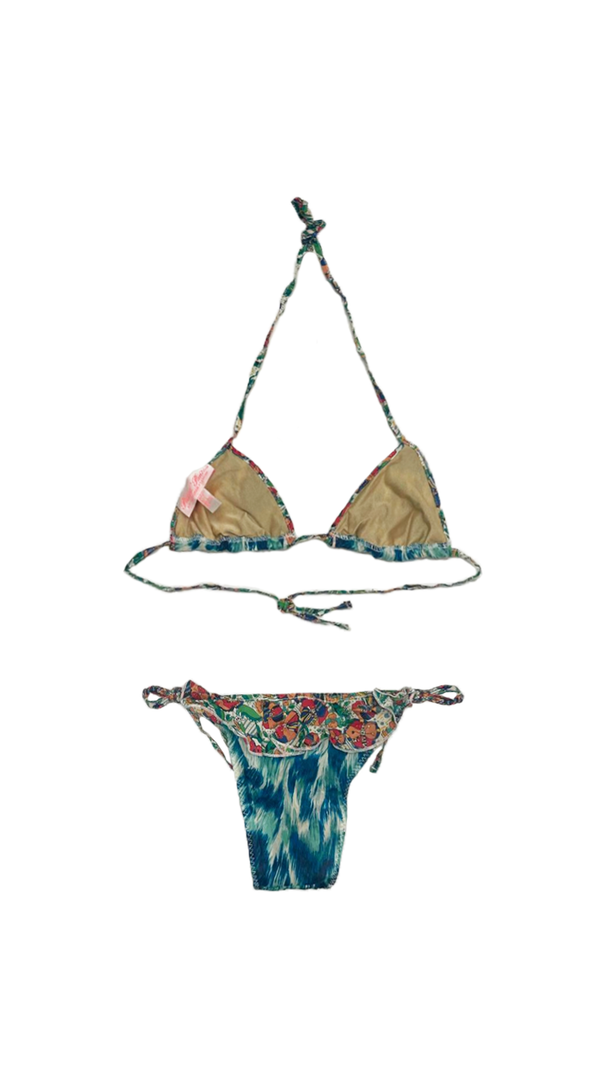 Pistol Panties Blue Frillkini Size 8