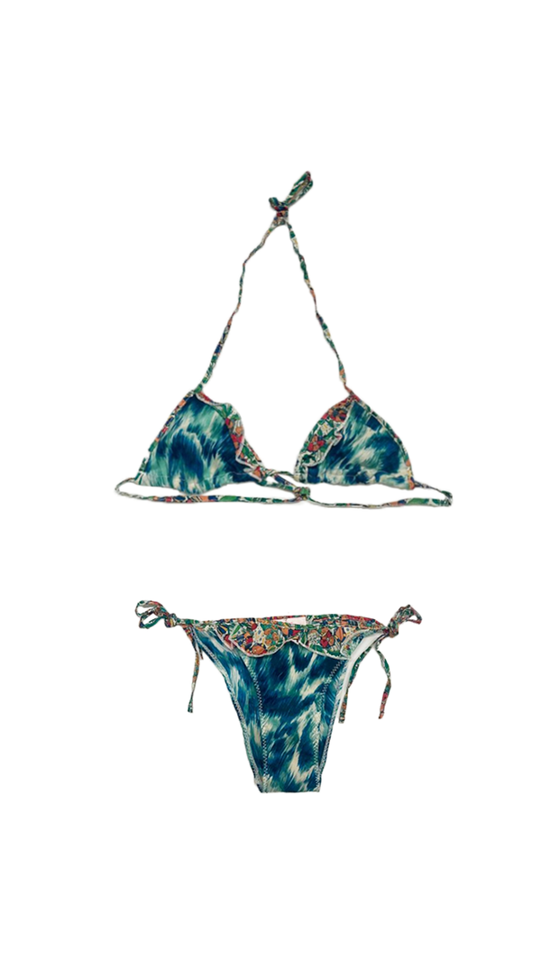 pistol panties Blue Frillkini Size 8