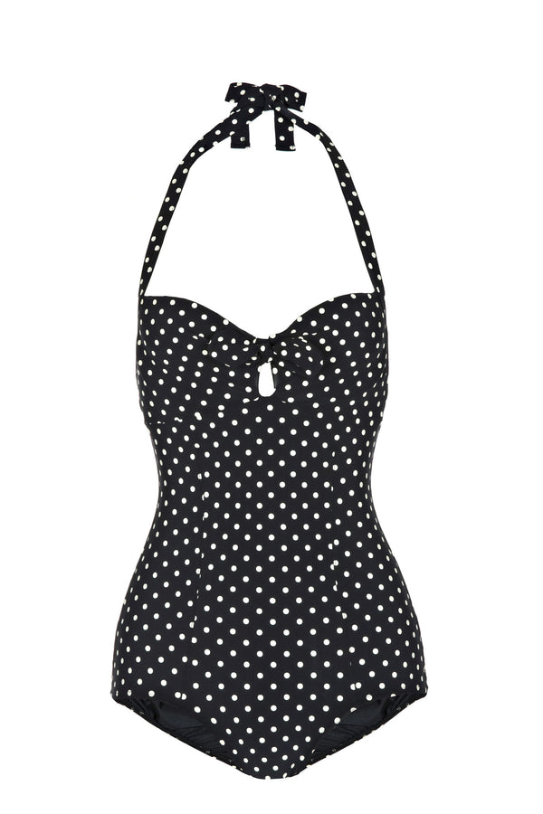 Pistol Panties Jane Black Polkadot Swimsuit