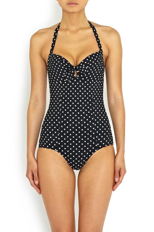 Pistol Panties Jane Black Polkadot Swimsuit