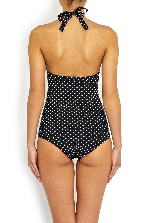 Pistol Panties Jane Black Polkadot Swimsuit