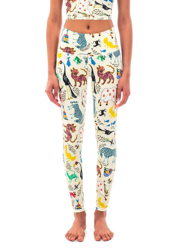 Pitaya Yoga ANIMAL SOUP LEGGINGS - BAMBOO
