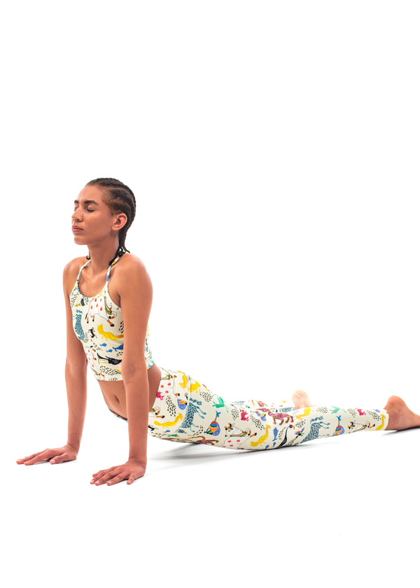 Pitaya Yoga ANIMAL SOUP LEGGINGS - BAMBOO