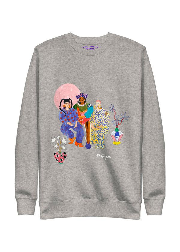 pitaya yoga ASTROMANIAC - GREY ☄️ SWEATSHIRT