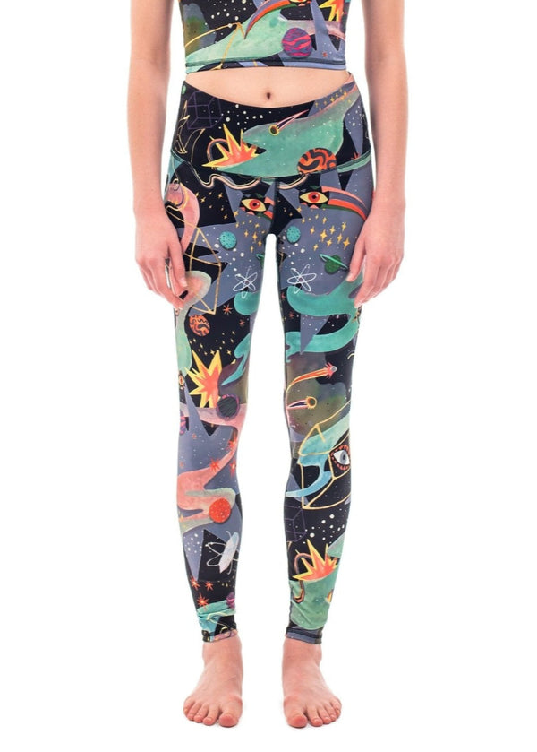 Pitaya Yoga DOOR OF THE COSMOS LEGGINGS - BAMBOO