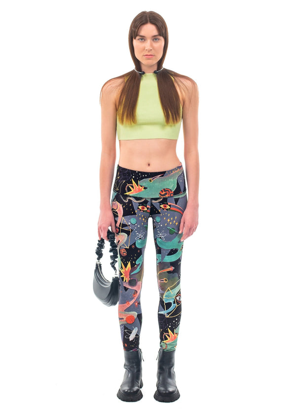 Pitaya Yoga DOOR OF THE COSMOS LEGGINGS - BAMBOO