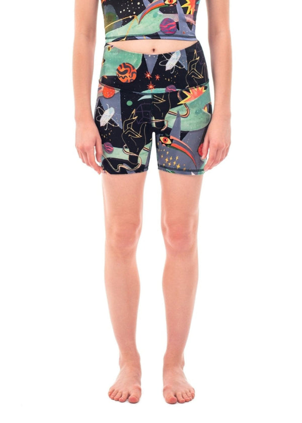 Pitaya Yoga DOOR OF THE COSMOS SHORTS - BAMBOO