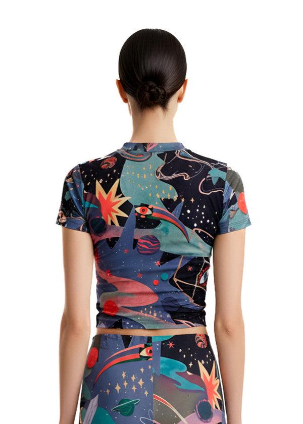 Pitaya Yoga DOOR OF THE COSMOS T-SHIRT - BAMBOO