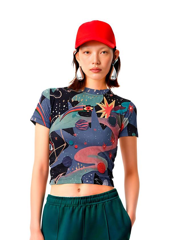 pitaya yoga DOOR OF THE COSMOS T-SHIRT - BAMBOO