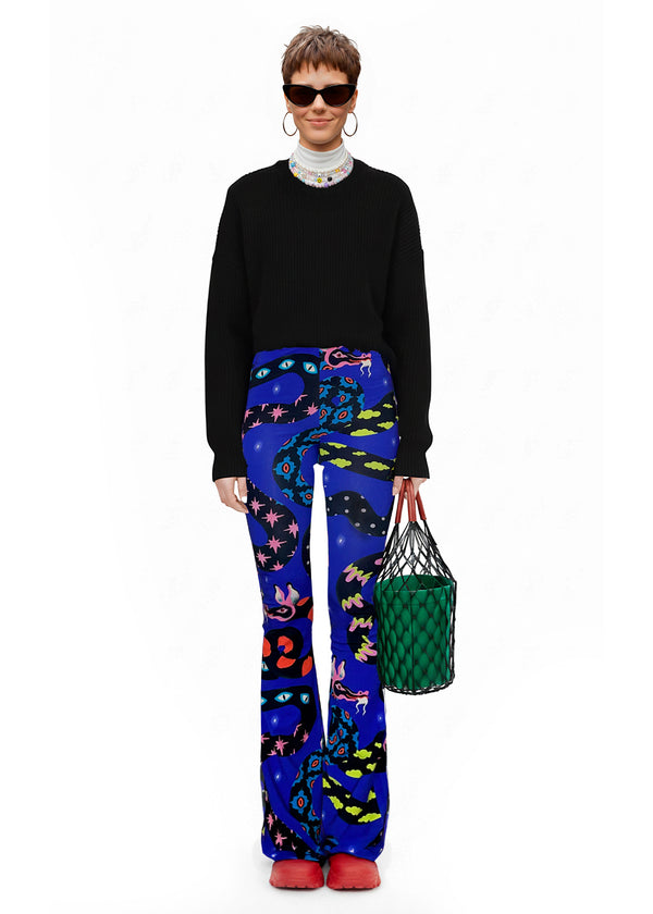 pitaya yoga DRAGON DREAMS FLARED PANTS - BAMBOO