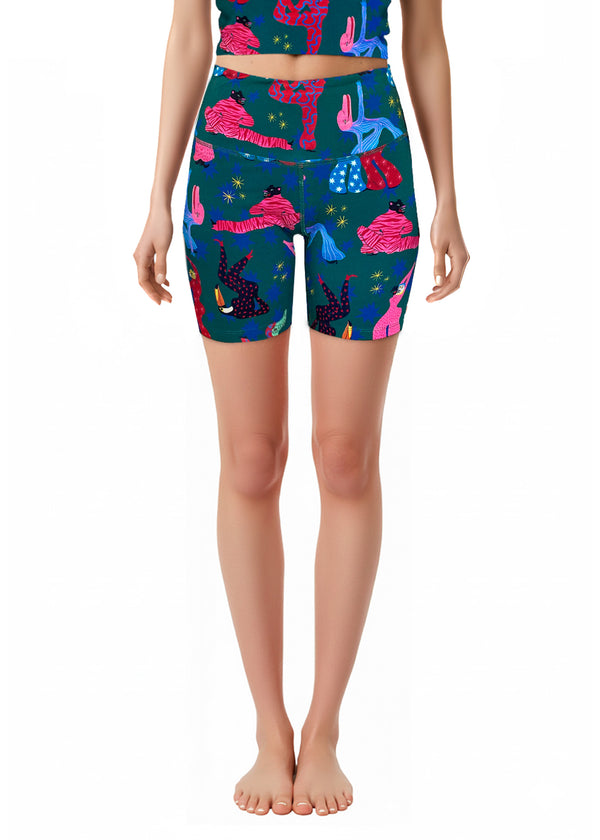 pitaya yoga SPIRIT RAVE SHORTS - BAMBOO