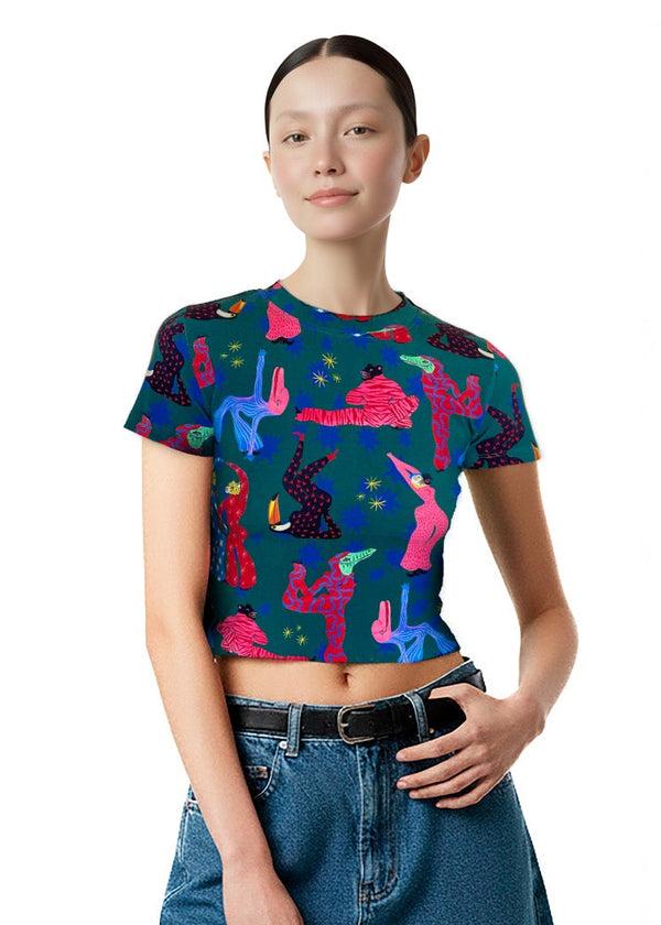 pitaya yoga SPIRIT RAVE T-SHIRT - BAMBOO