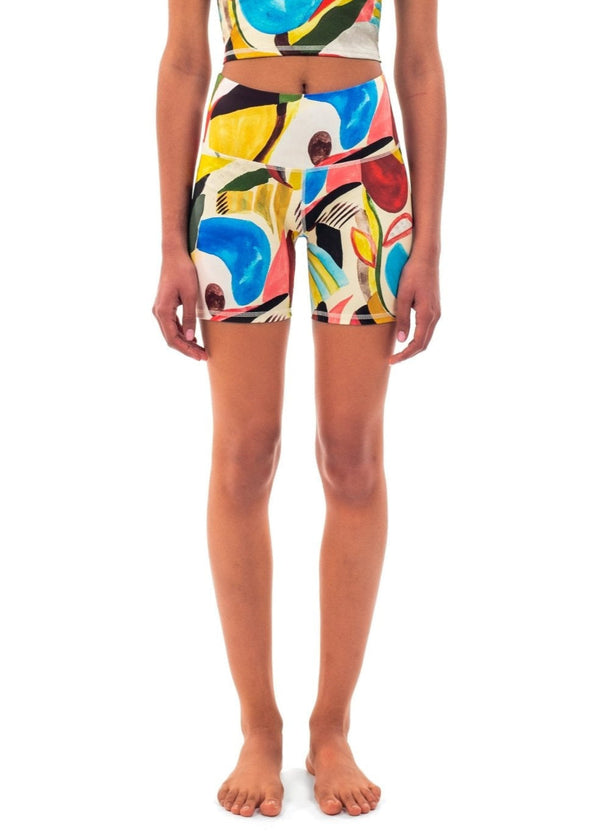 pitaya yoga TUTTI FRUTI SHORTS - BAMBOO
