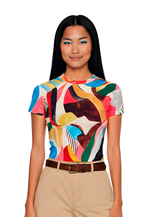 pitaya yoga TUTTI FRUTI T-SHIRT - BAMBOO