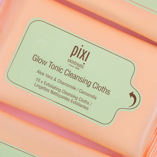Pixi Glow Tonic Cleansing Cloths Set Of 5