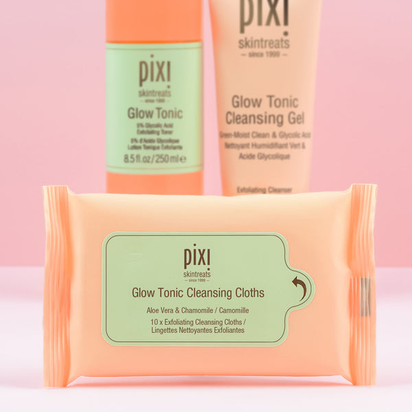 Pixi Glow Tonic Cleansing Cloths Set Of 5