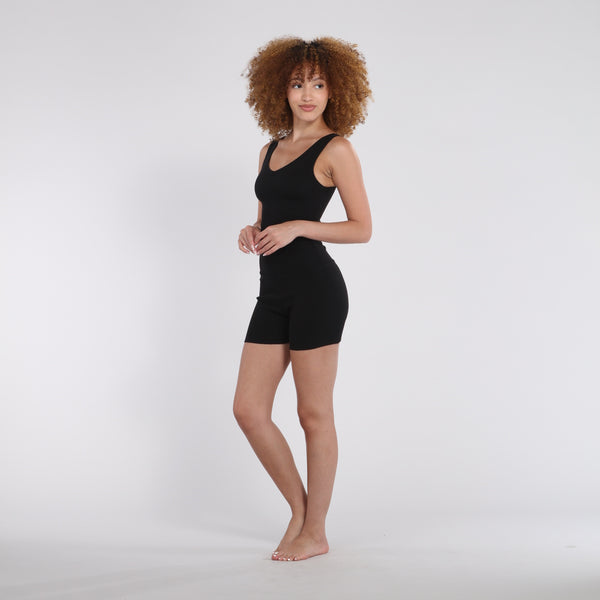 Pj Harlow B30 Rib Booty Short Loungewear Tops Mocha