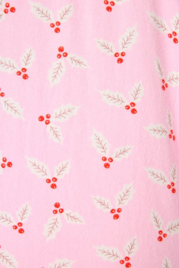 Pj Salvage 4-Piece Mistletoe Print Flannel Gift Set