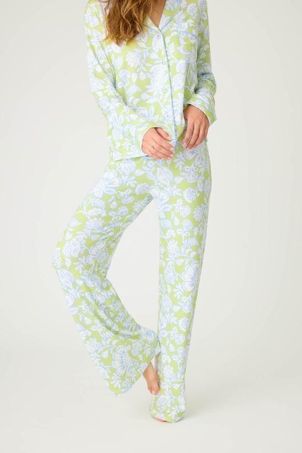 Pj Salvage Beautiful Life Floral Print Open Leg Pant
