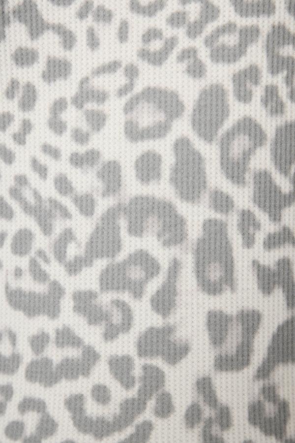 Pj Salvage Boyfriend Boxer Leopard Print Shorts Set