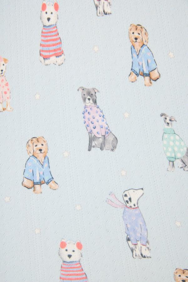 Pj Salvage Doggone Cold Dog Print Plus Size Pointelle PJ Set