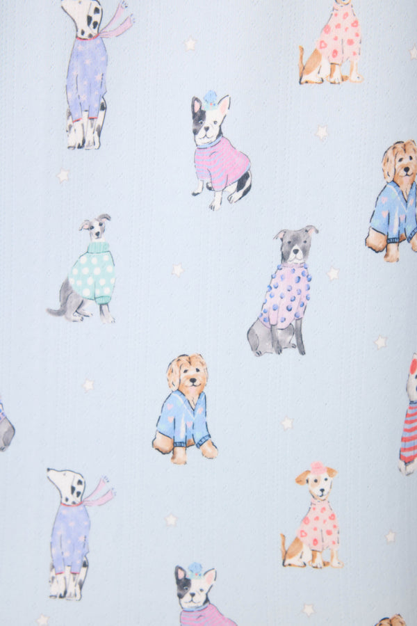 Pj Salvage Doggone Cold Dog Print Pointelle Lounge Set
