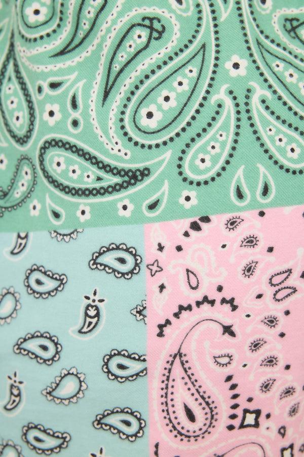 Pj Salvage Howdy Honey Paisley Print Flannel Shorts