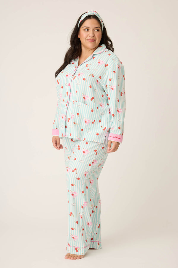Pj Salvage Ma Cherie 3-Piece Plus Size Flannel PJ Set