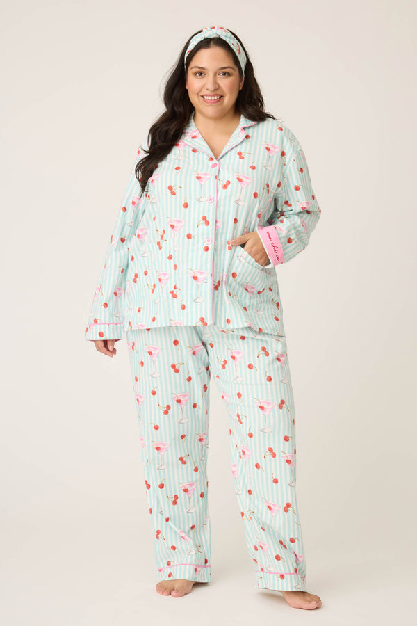 pj salvage Ma Cherie 3-Piece Plus Size Flannel PJ Set