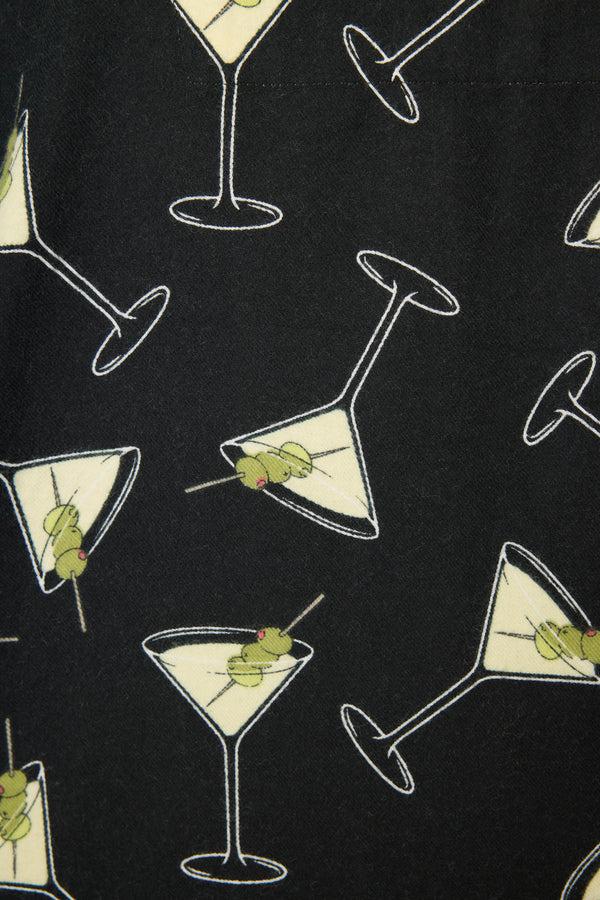 Pj Salvage Merrier With A Martini 3-Piece Flannel PJ Set