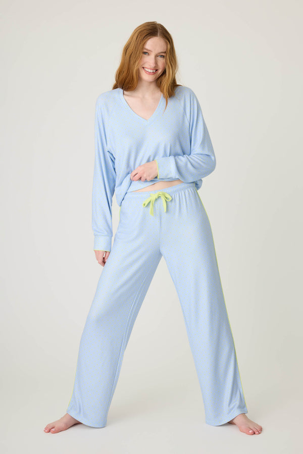 Pj Salvage Beautiful Life Polka Dot Open Leg Pant