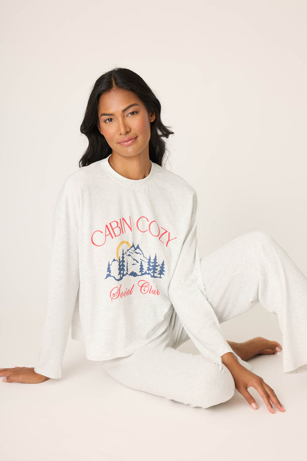 pj salvage Cabin Cozy Long Sleeve Lounge Set