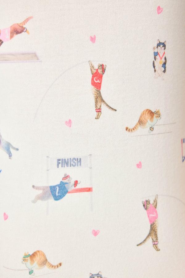 Pj Salvage Catletics Cat Print Tank & Pant PJ Set