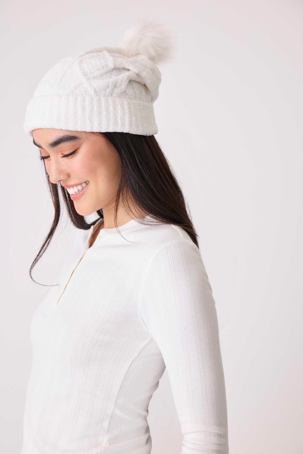 Pj Salvage Chenile Cable Knit Beanie