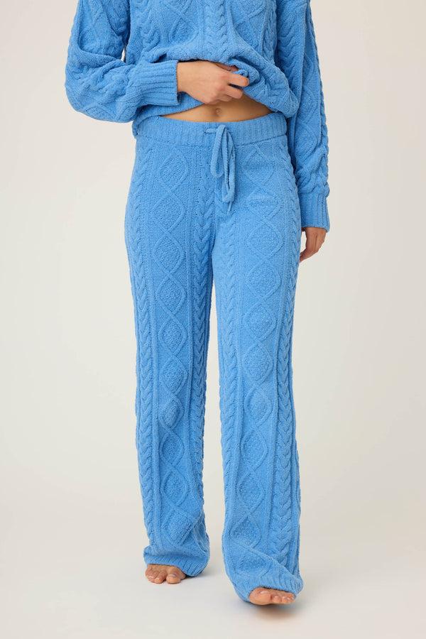 pj salvage Chenille Cable Knit Open Leg Pants