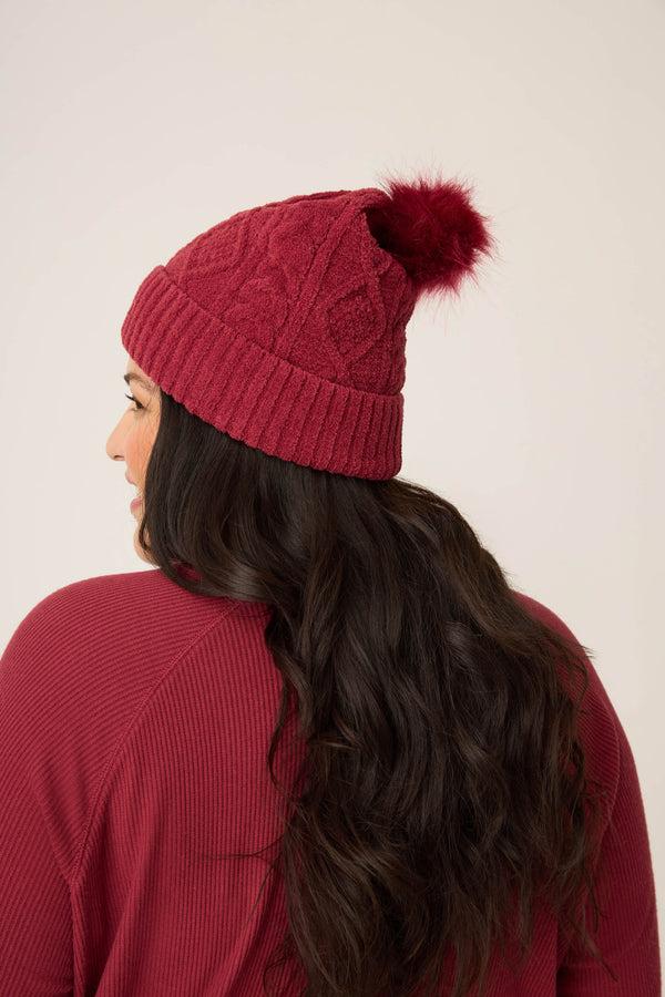 Pj Salvage Chenille Cable Knit Port Beanie
