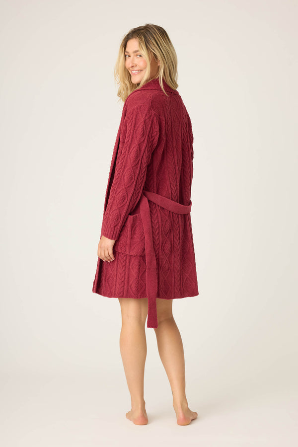Pj Salvage Chenille Cable Knit Robe