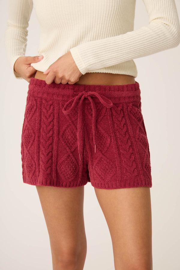 Pj Salvage Chenille Cable Knit Shorts