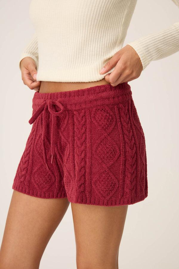 Pj Salvage Chenille Cable Knit Shorts