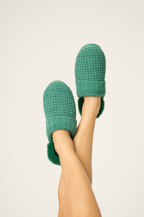 pj salvage Chenille Waffle Cozy Slippers