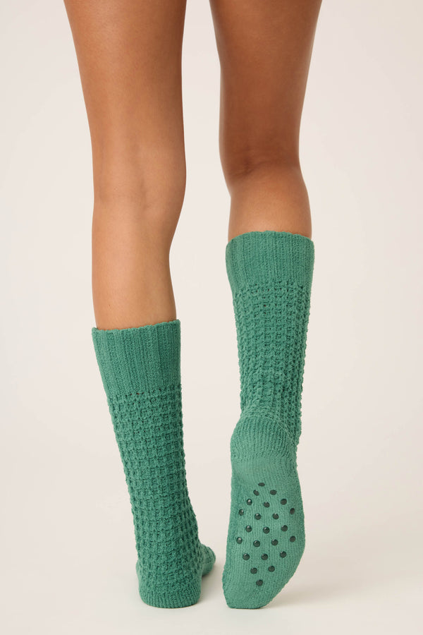 Pj Salvage Chenille Waffle Crew Socks