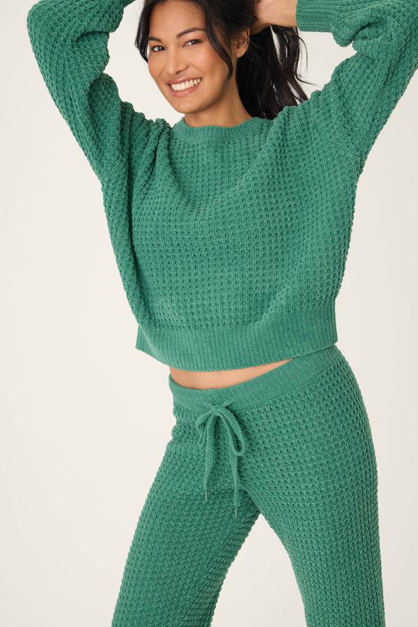 Pj Salvage Chenille Waffle Forest Lounge Set