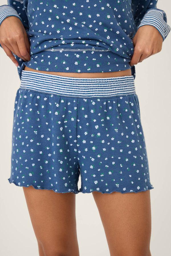 Pj Salvage Cozy Life Ditsy Floral Shorts