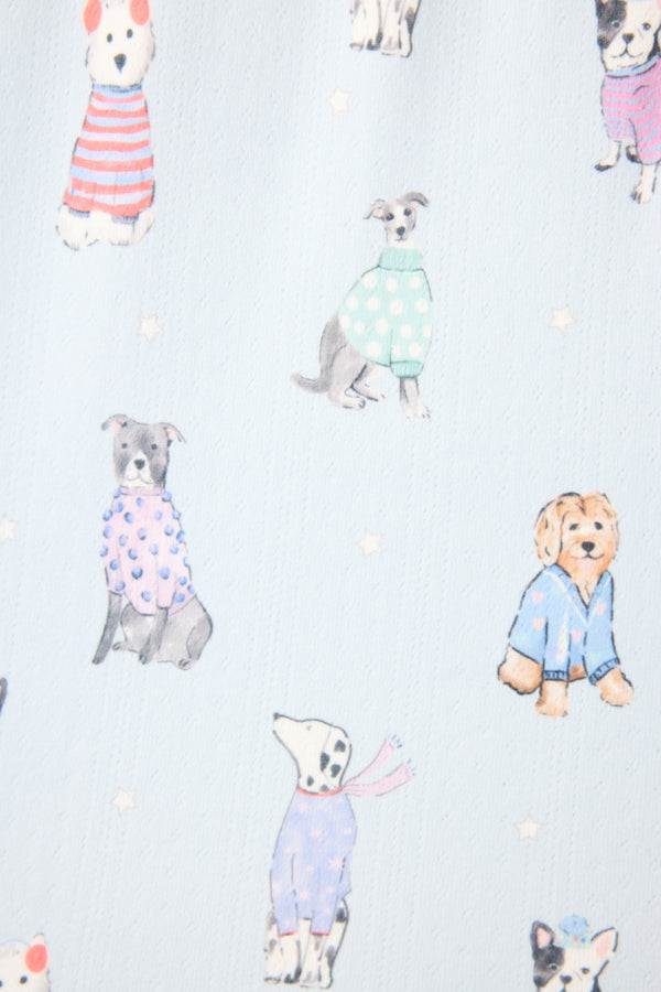 Pj Salvage Doggone Cold Dog Print Pointelle Shorts