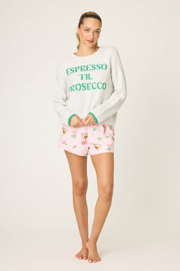 Pj Salvage Espresso Til Prosecco Snuggle Sweater