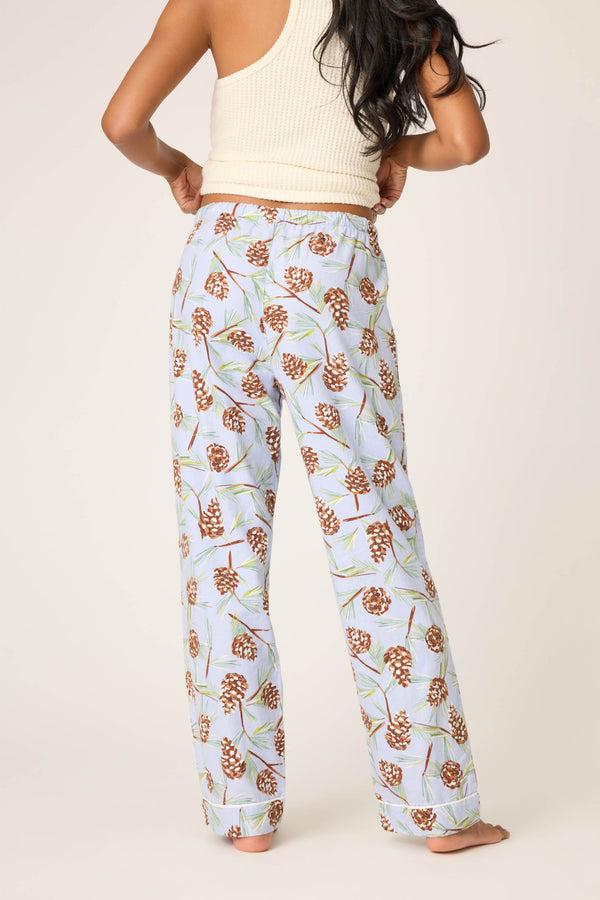 Pj Salvage Feelin' Pine Winter Print Flannel Pant